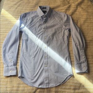 J. Crew Light Blue Striped Dress Shirt Men’s XS 13 1/2